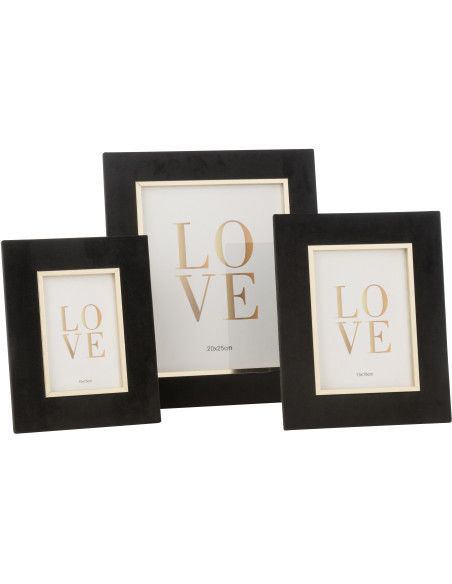 Cadre photo original en Velours Noir pour photo 20x25 cm Dita - 3