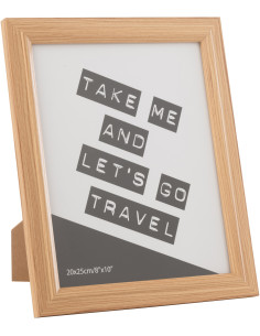 Cadre photo original en Bois Naturel pour photo 20x25 cm Bob - 1