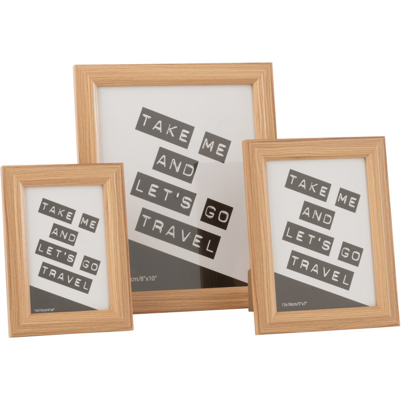 Cadre photo original en Bois Naturel pour photo 20x25 cm Bob - 3