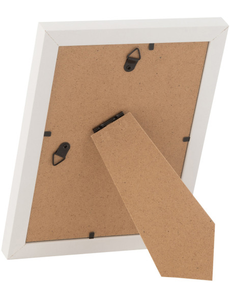 Cadre photo original en Bois Naturel Blanc pour photo 13x18 cm Chloé - 2