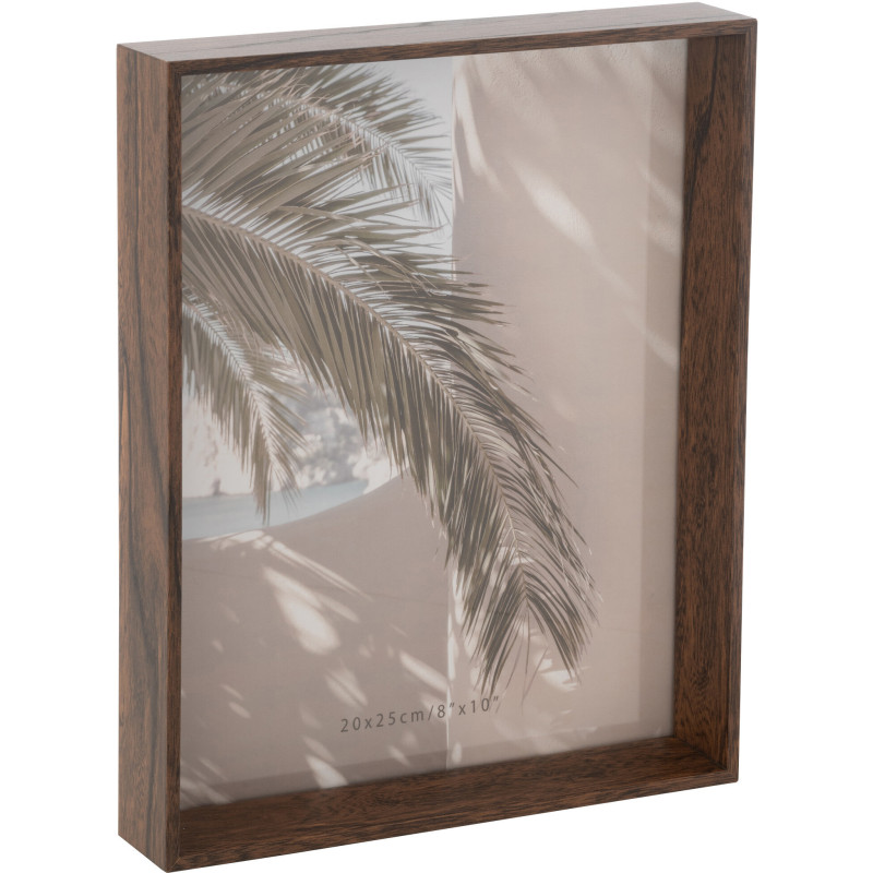 Cadre photo original en Bois Marron foncé pour photo 20x25 cm Moira - 1