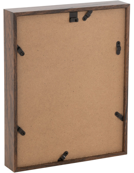 Cadre photo original en Bois Marron foncé pour photo 20x25 cm Moira - 2