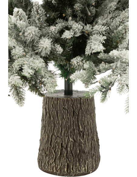 Arbre artificiel lumineux XL réaliste Sapin de Noël Hauteur 210 cm en Plastique Blanc Vert - 4
