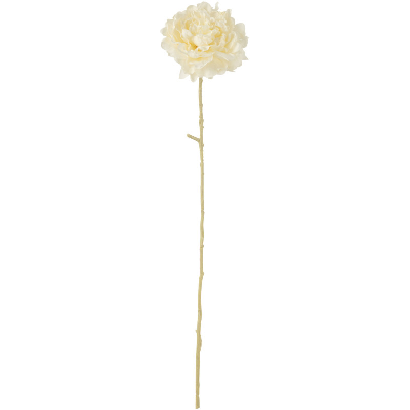 Fleur artificielle XL réaliste Pivoine Hauteur 63 cm en Plastique Blanc - 1