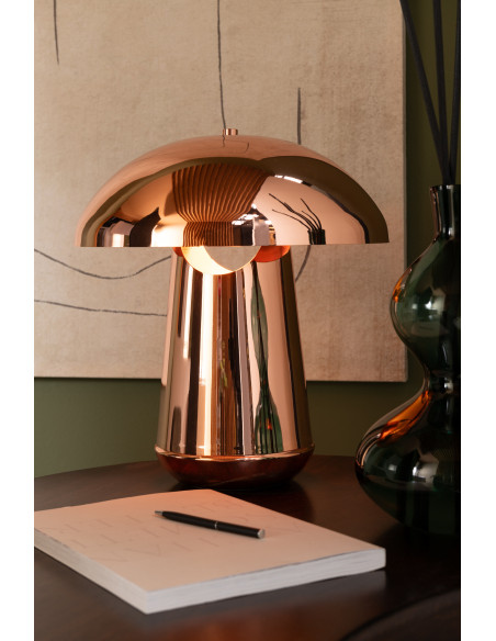 Lampe à poser originale Champignon Hauteur 43 cm en Métal Cuivré Boril - 2