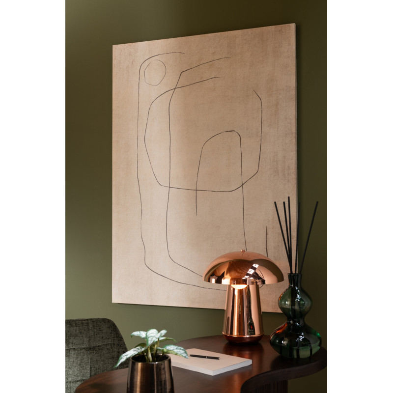 Lampe à poser originale Champignon Hauteur 43 cm en Métal Cuivré Boril - 5