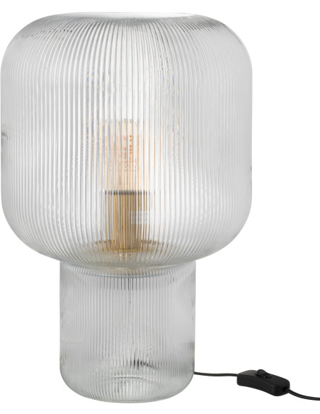 Lampe à poser originale Hauteur 42 cm en Verre Semi-transparent Tolan - 2