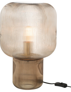 Lampe à poser originale Hauteur 42 cm en Verre Ambre Tolan - 1