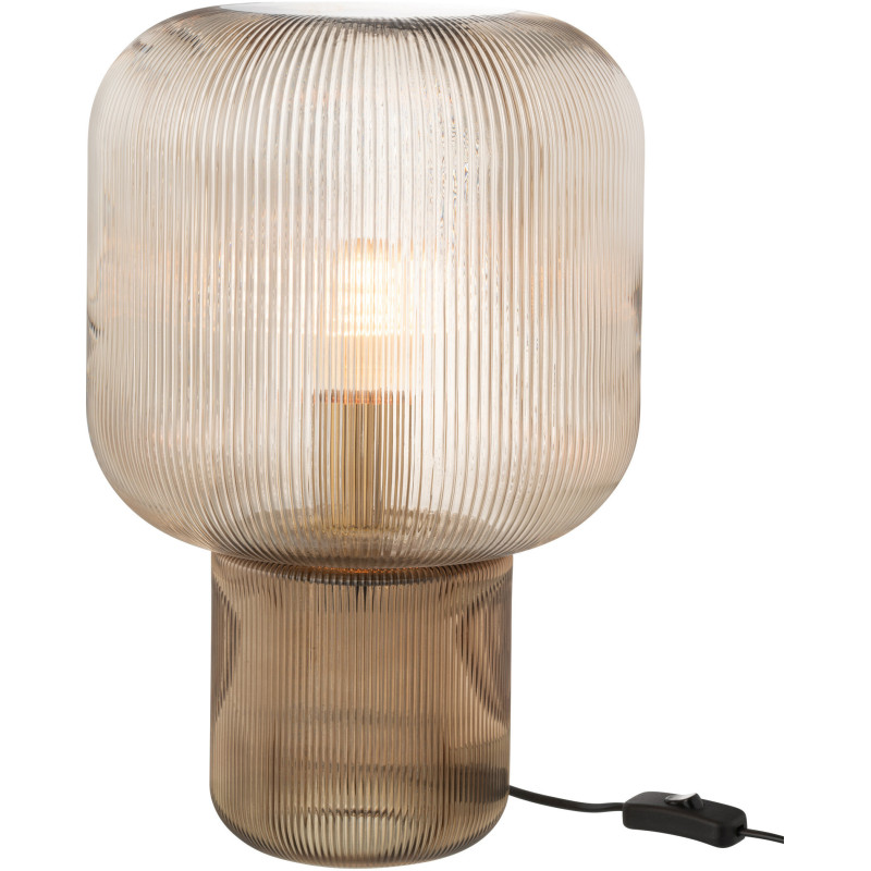 Lampe à poser originale Hauteur 42 cm en Verre Ambre Tolan - 1