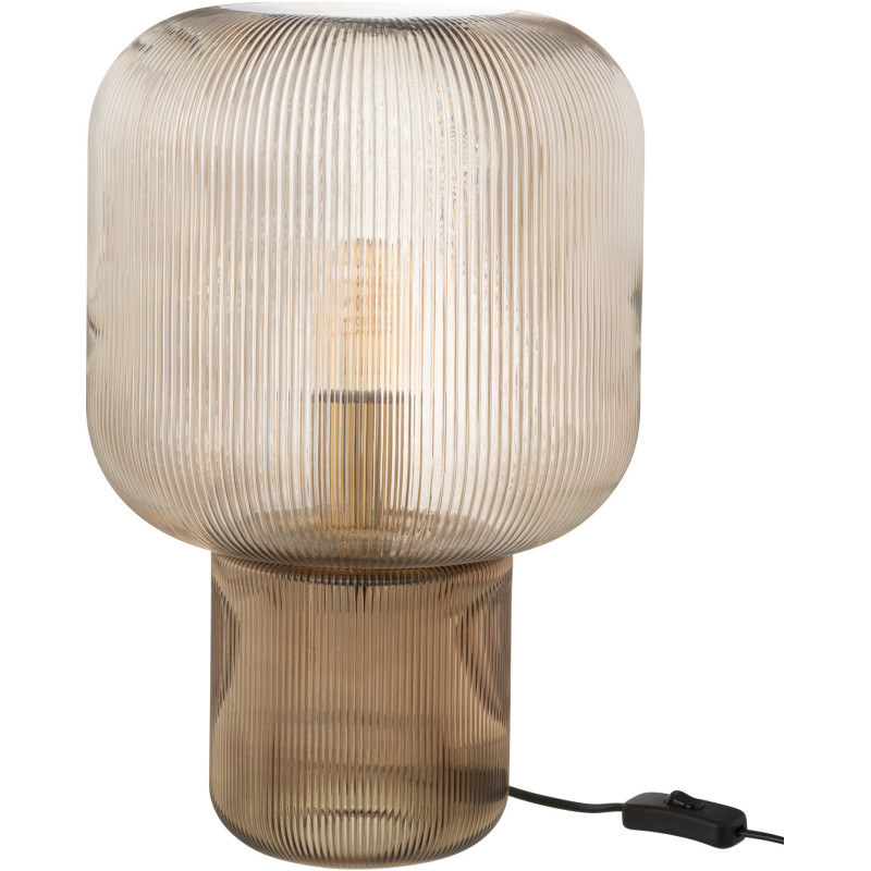 Lampe à poser originale Hauteur 42 cm en Verre Ambre Tolan - 2