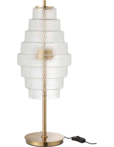 Lampe à poser originale Led Hauteur 57 cm en Verre Semi-transparent Irlen - 3