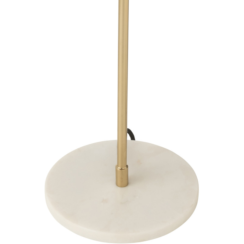 Lampe à poser originale champignon Hauteur 56 cm en Métal Doré Marbre Blanc Ulion - 5