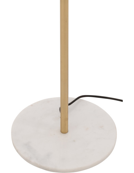 Lampadaire original champignon Hauteur 150 cm en Métal Doré Marbre Blanc Ulion - 4