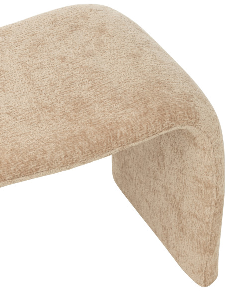 Banquette originale 1 place en Tissu Beige Nshape - 6