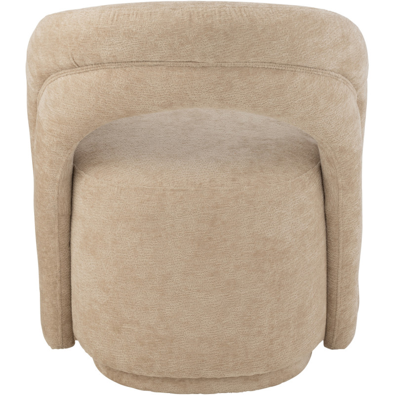 Fauteuil de table moderne en Tissu Beige Accent J-Line - 4