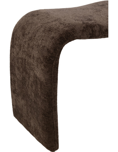 Banquette originale 1 place en Tissu Marron foncé Nshape - 4