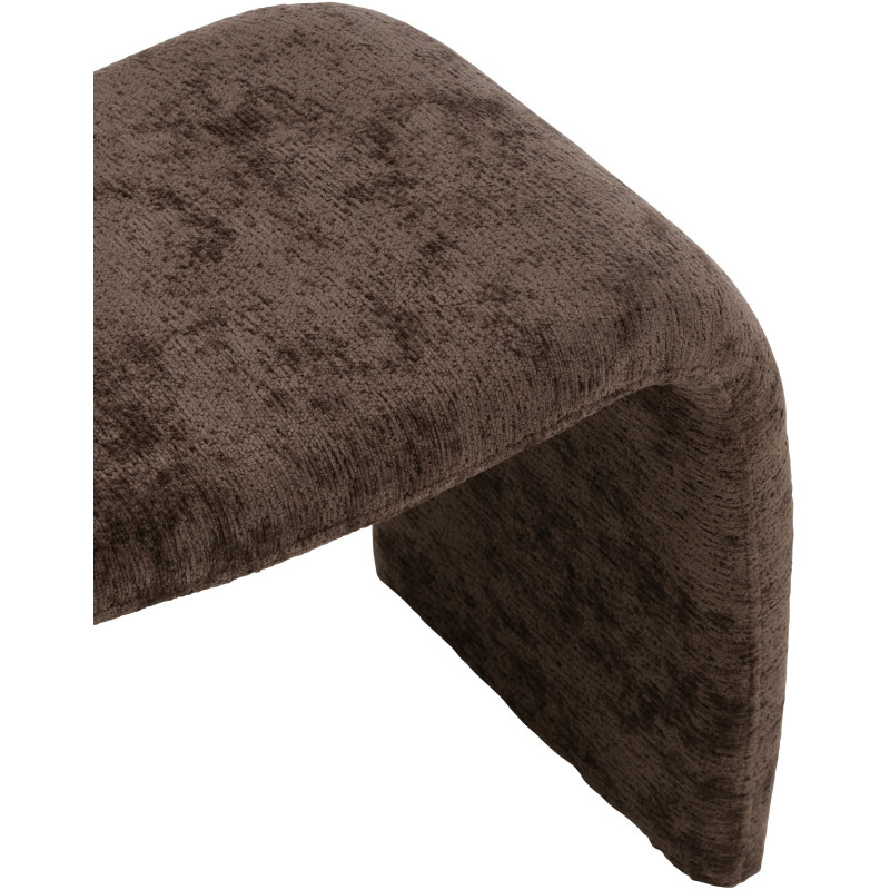 Banquette originale 1 place en Tissu Marron foncé Nshape - 5