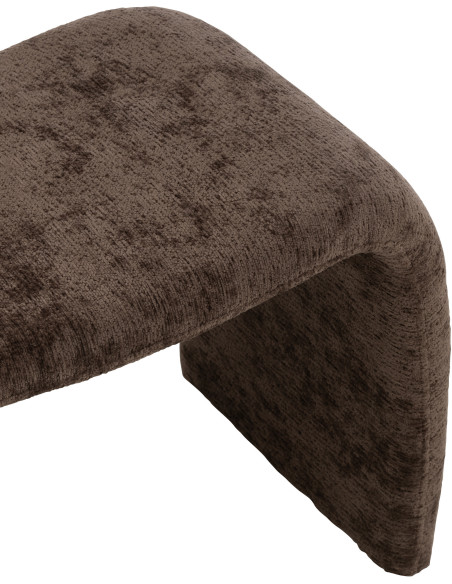 Banquette originale 1 place en Tissu Marron foncé Nshape - 5