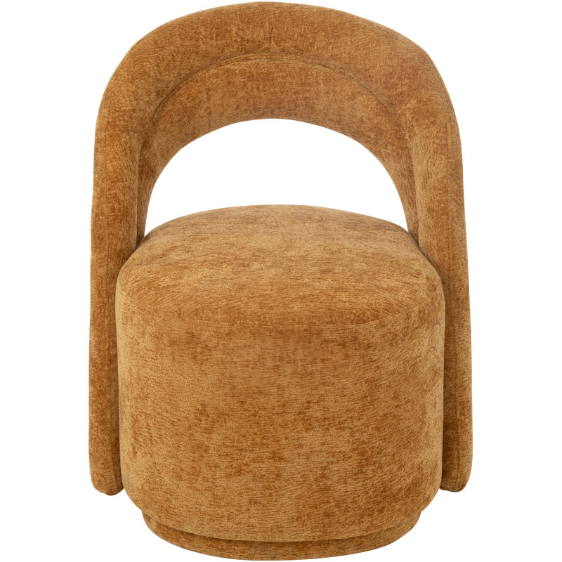 Fauteuil de table moderne en Tissu Jaune ocre Anise - 3
