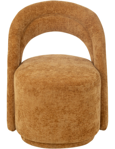 Fauteuil de table moderne en Tissu Jaune ocre Anise - 3
