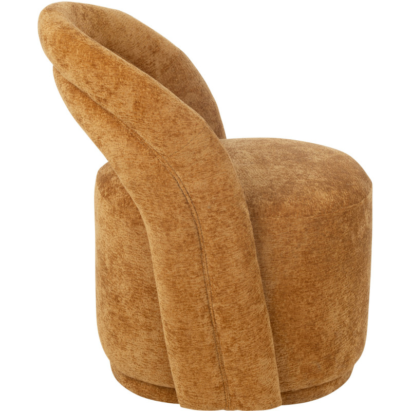 Fauteuil de table moderne en Tissu Jaune ocre Anise - 4