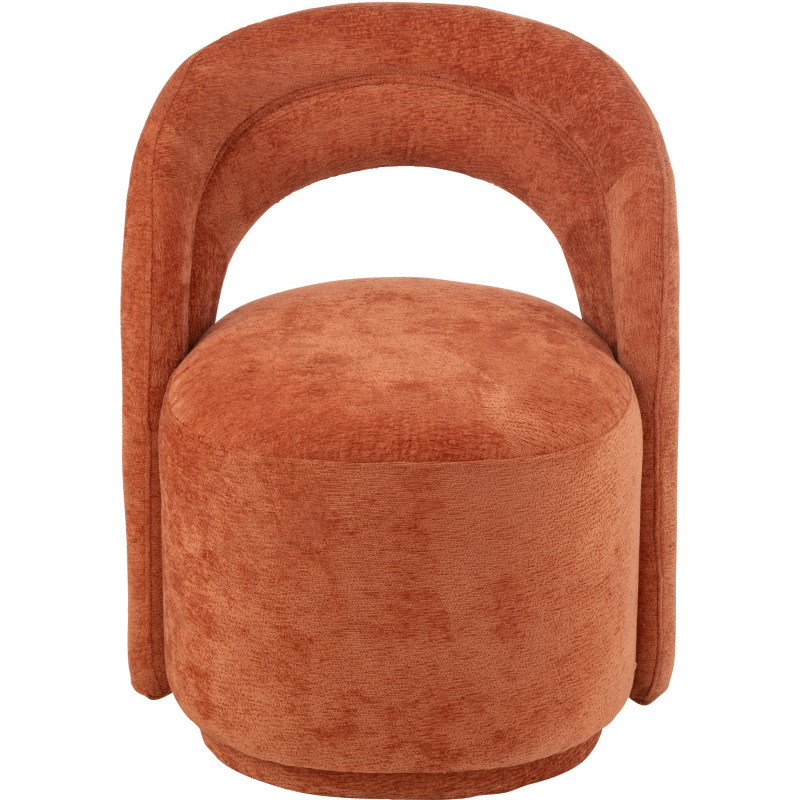 Fauteuil de table moderne en Tissu Terracotta Anise - 2