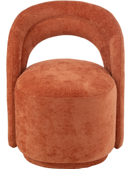 Fauteuil de table moderne en Tissu Terracotta Anise - 2