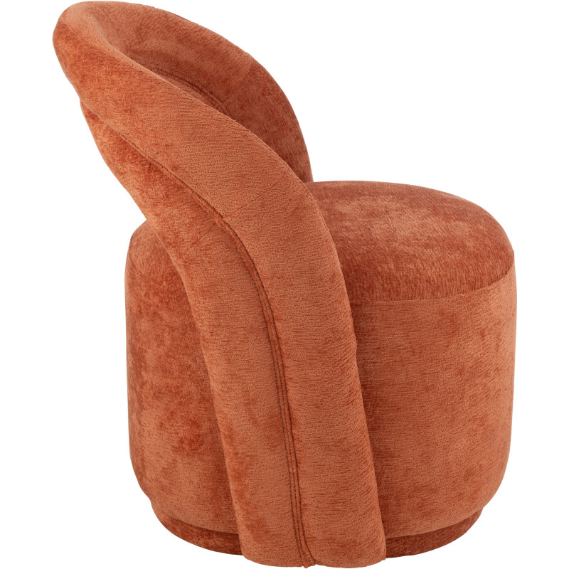 Fauteuil de table moderne en Tissu Terracotta Anise - 3