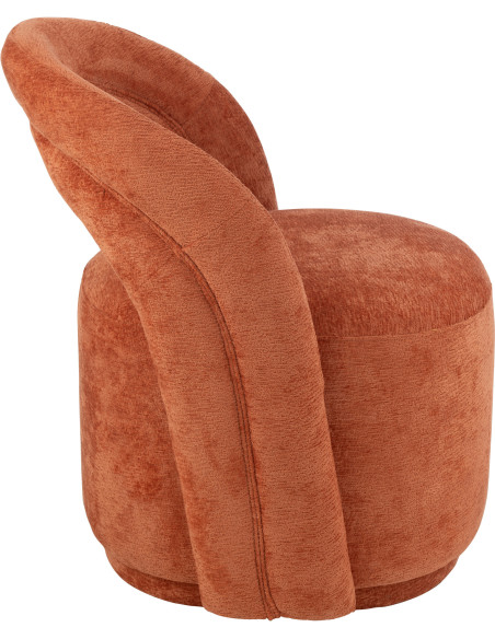 Fauteuil de table moderne en Tissu Terracotta Anise - 3