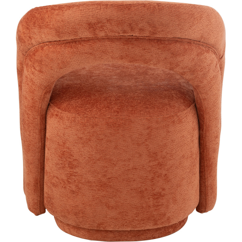 Fauteuil de table moderne en Tissu Terracotta Anise - 4