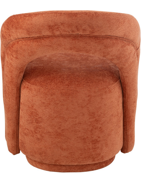 Fauteuil de table moderne en Tissu Terracotta Anise - 4