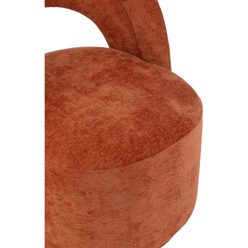 Fauteuil de table moderne en Tissu Terracotta Anise - 6