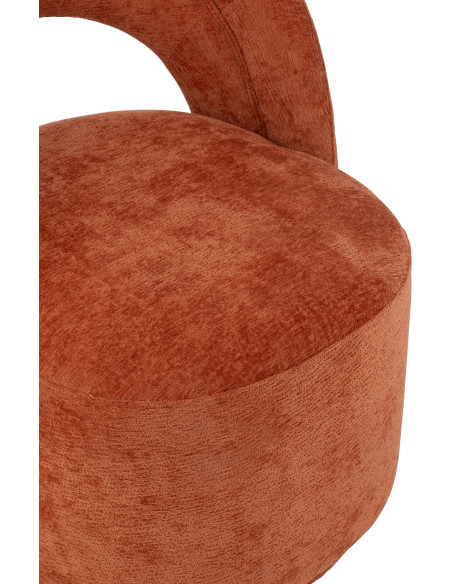 Fauteuil de table moderne en Tissu Terracotta Anise - 6
