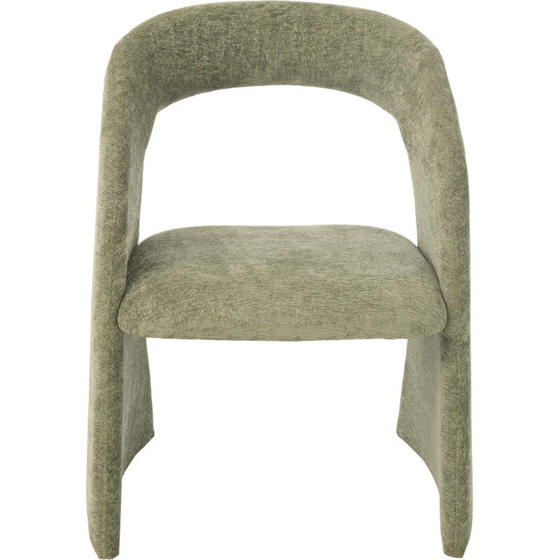 Fauteuil de table moderne en Tissu Vert Anise - 3