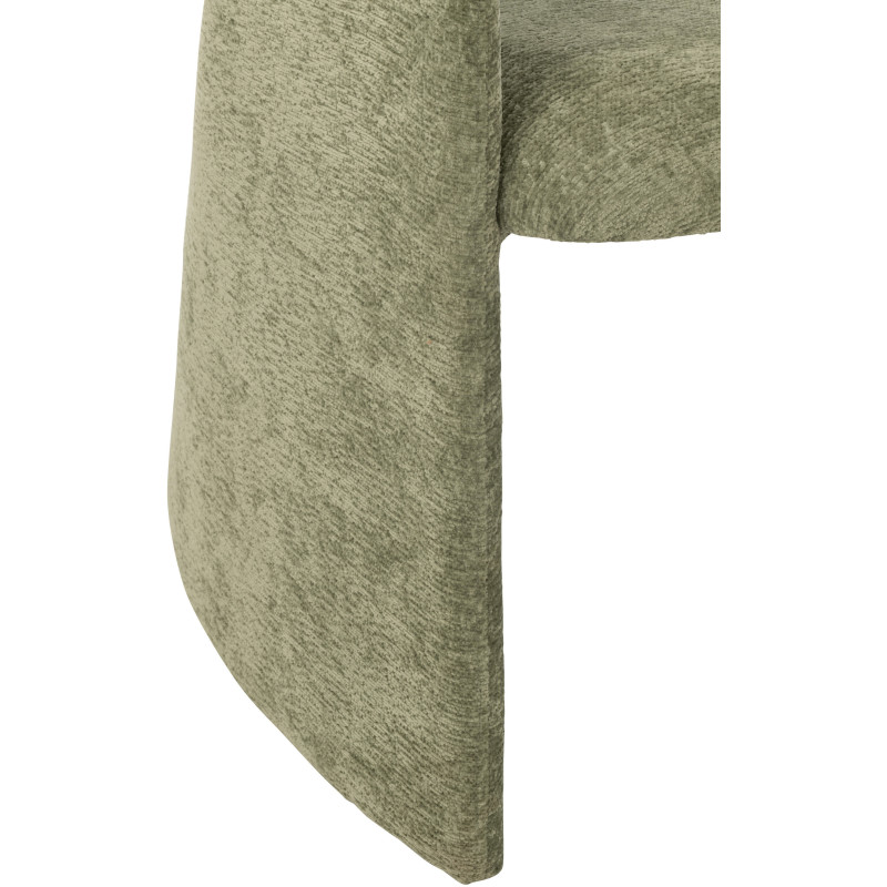 Fauteuil de table moderne en Tissu Vert Anise - 6