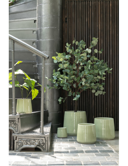 Cache-pot en Céramique Vert Chista Diamètre 23 cm - 2
