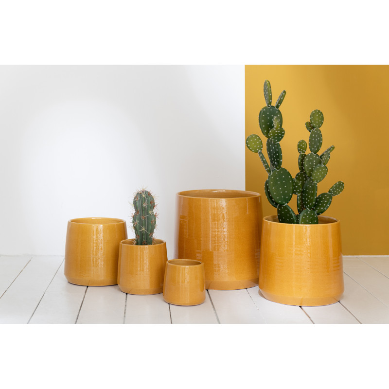 Cache-pot en Céramique Ocre Chista Diamètre 26 cm - 2