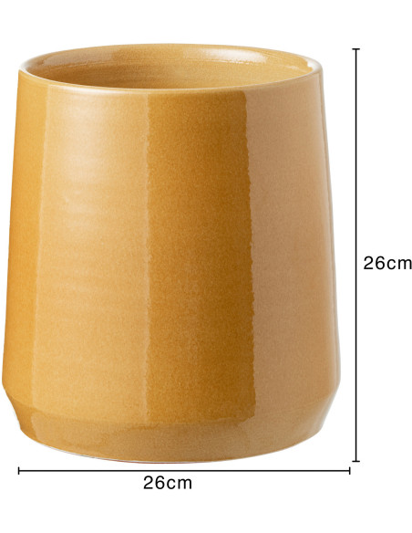 Cache-pot en Céramique Ocre Chista Diamètre 26 cm - 3