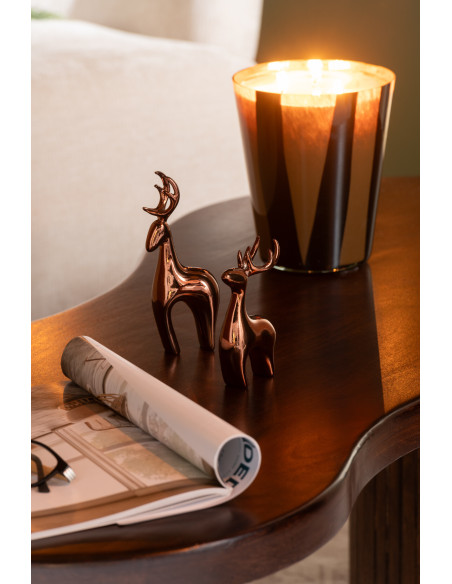 Statuettes modernes Rennes Hauteur 16 cm en Résine Cuivré Electro (Lot de 3) - 2