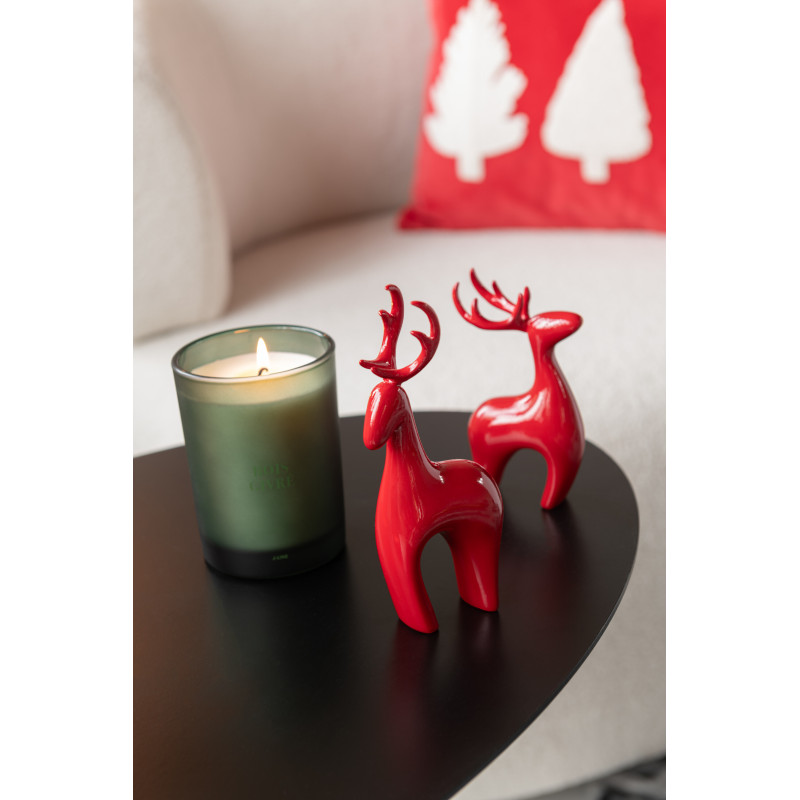 Statuettes modernes Rennes Hauteur 16 cm en Résine Rouge Electro (Lot de 3) - 2