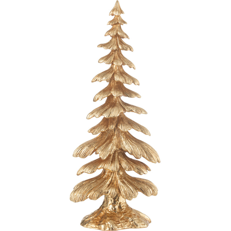 Sapin de Noël original Hauteur 36 cm en Résine Doré Ayara - 1
