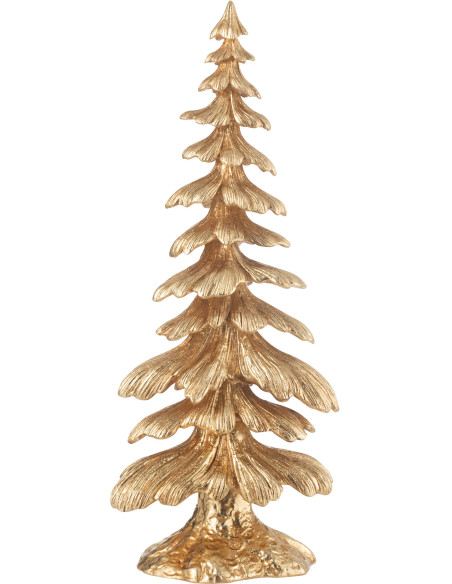 Sapin de Noël original Hauteur 36 cm en Résine Doré Ayara J-Line - 1