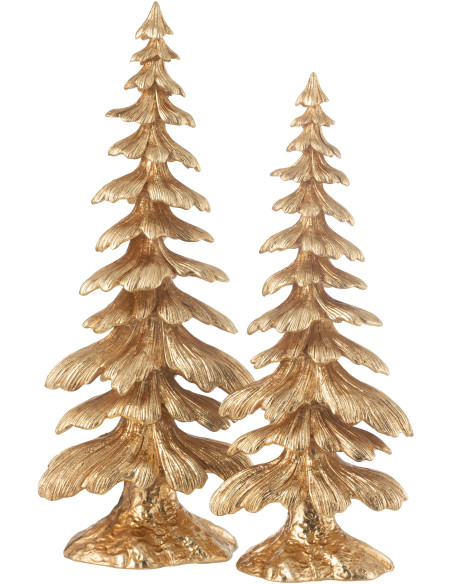 Sapin de Noël original XL Hauteur 51 cm en Résine Doré Ayara - 3