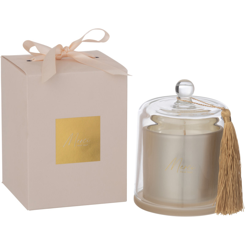 Bougie parfumée sous cloche Merci Senteur Florale Fleur de Sureau 45H Essencia - 1