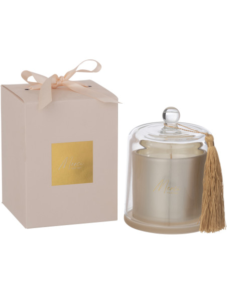 Bougie parfumée sous cloche Merci Senteur Florale Fleur de Sureau 45H Essencia - 1