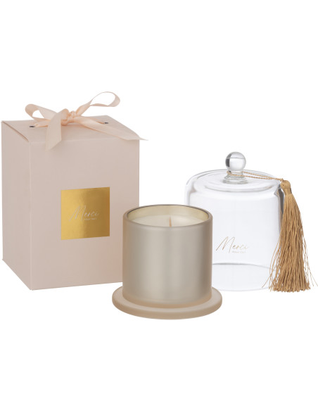 Bougie parfumée sous cloche Merci Senteur Florale Fleur de Sureau 45H Essencia - 3