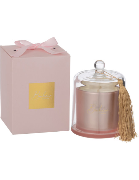 Bougie parfumée sous cloche Bonheur Senteur Florale Thé Ambré Saphir 45H Essencia - 1