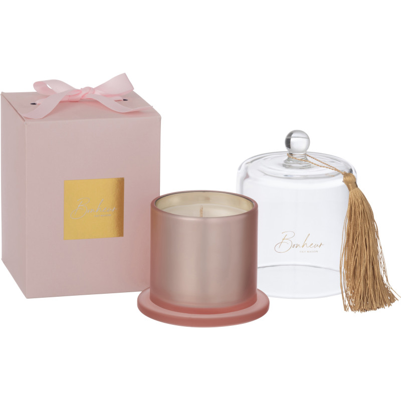 Bougie parfumée sous cloche Bonheur Senteur Florale Thé Ambré Saphir 45H Essencia - 2