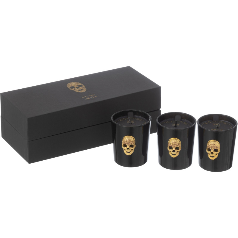 Bougie parfumée Crâne Senteur Orientale Palais Mystérieux 16H Nuit (Lot de 3) - 1