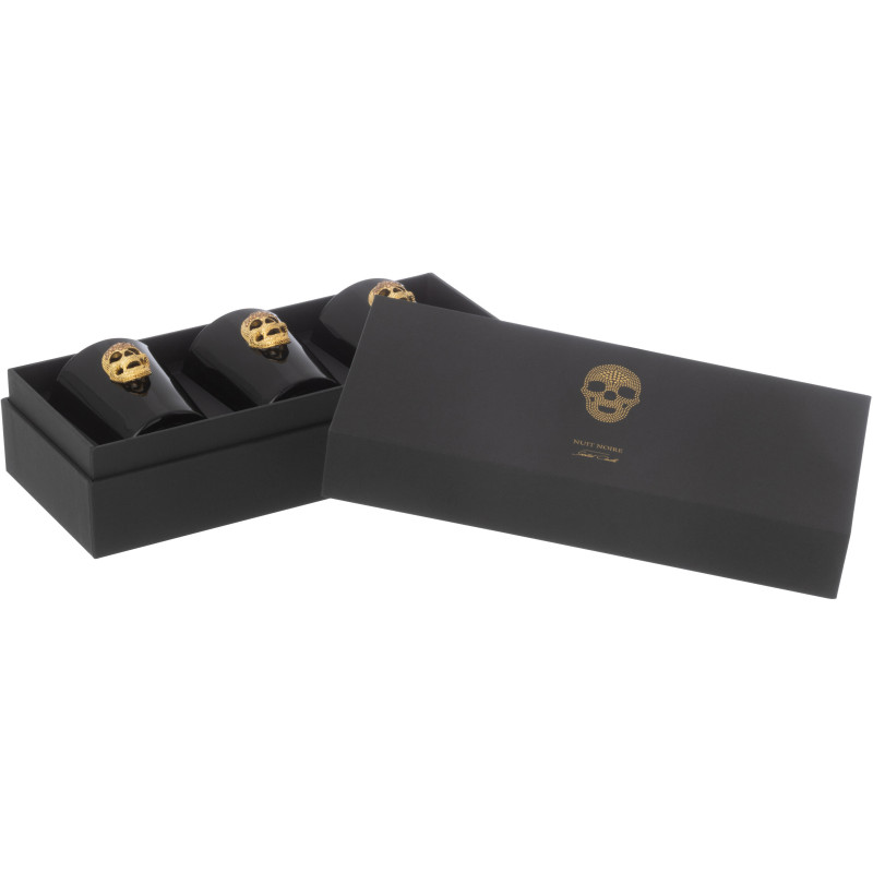 Bougie parfumée Crâne Senteur Orientale Palais Mystérieux 16H Nuit (Lot de 3) - 3